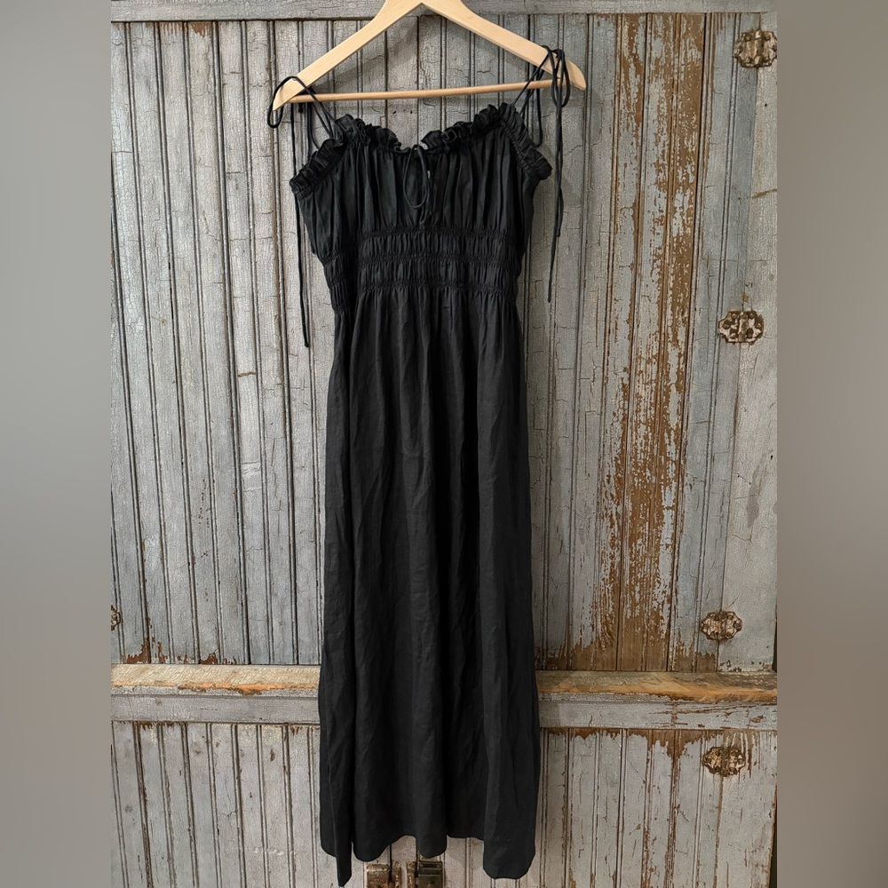 Doen Black Rhoda Dress M NWOT